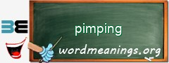 WordMeaning blackboard for pimping